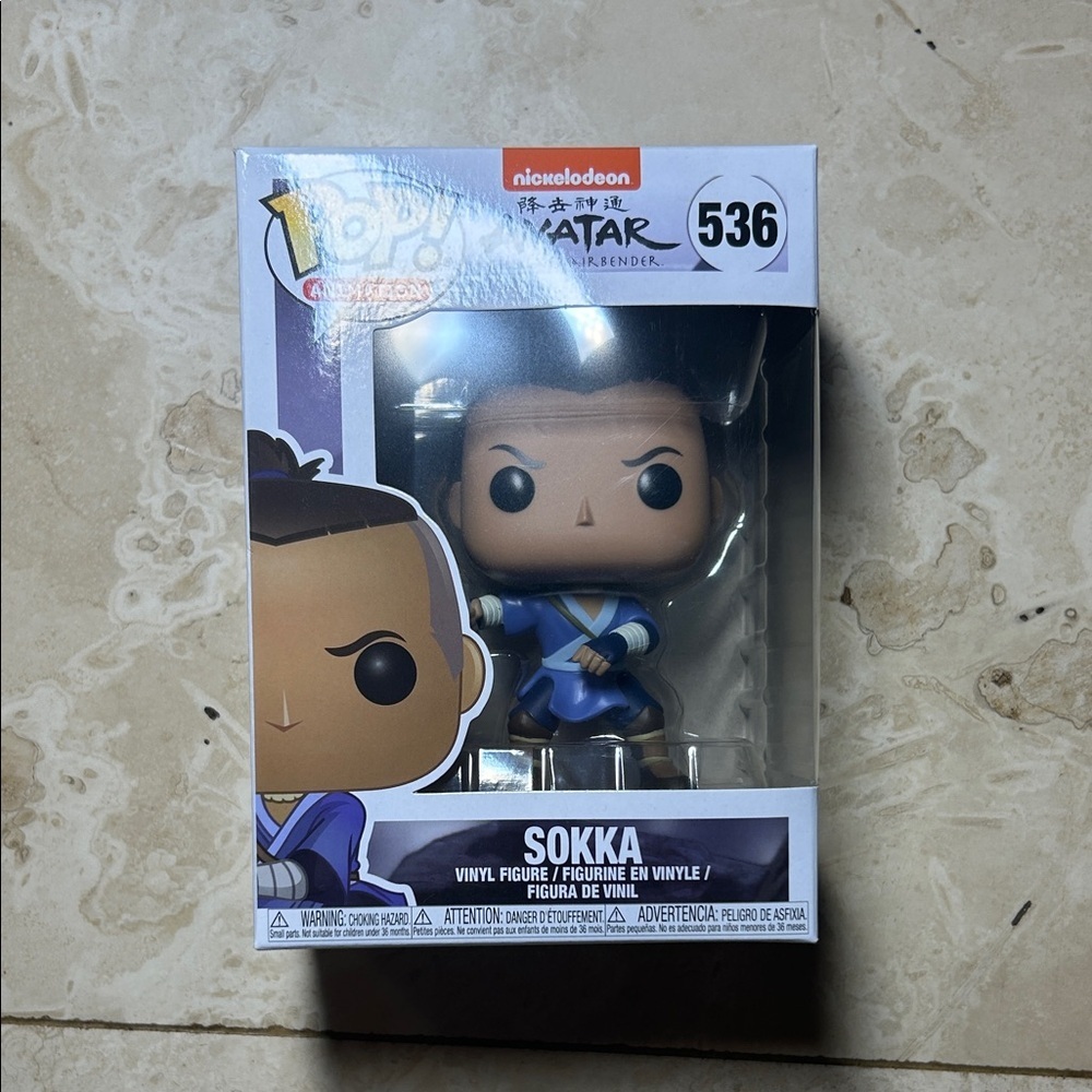 Funko Pop! Avatar Sokka Vinyl Figure - Blue and Brown
